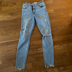 Reformation high and skinny jeans